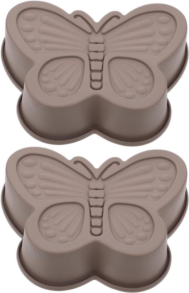 2 Stuks Siliconen Vlinder Cakevorm - 3D Bakvorm voor Cupcakes, Muffins en Chocolade Desserts - Ideaal voor Pasen en Feestelijke Taarten