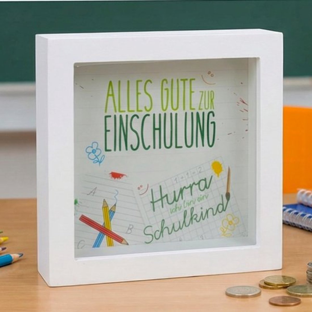 Spaarpot 3D-fotolijst - Transparante Voorruit - Cadeau Spaarvarken - Geldgeschenk Verpakking - Acryl - Leuk voor Spaardoelen