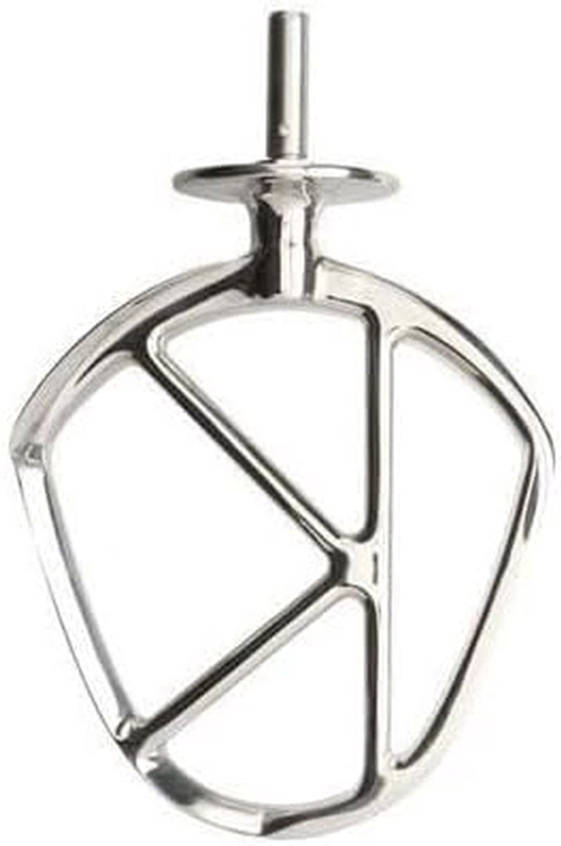 Roestvrijstalen K-klopper Mixer accessoire Bakken en koken Met borgring Standaard maat Zilver
