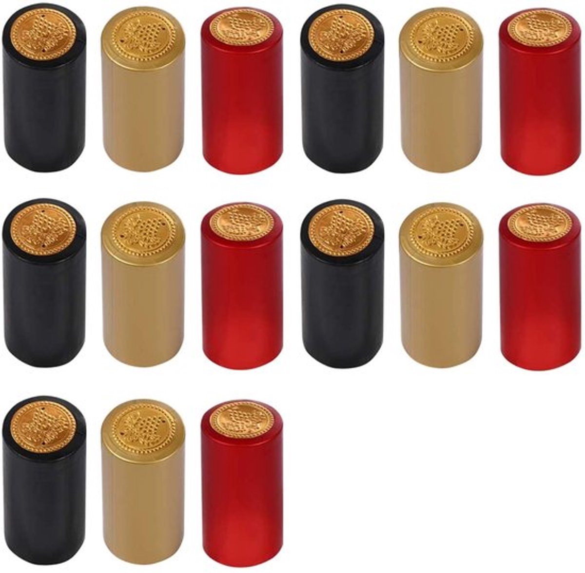 Krimpcapsules 150 Stuks - PVC - Duurzaam - Veilig - Niet Giftig - Voor Wijnflessen - Professionele Fleslook - Wijncapsules