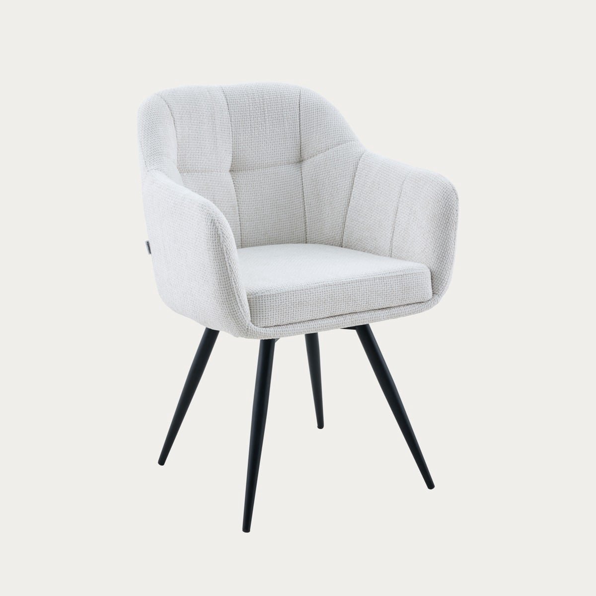 HOMLA Chair - COMODO - in ecru fabric - 59x58x84 cm - 774942