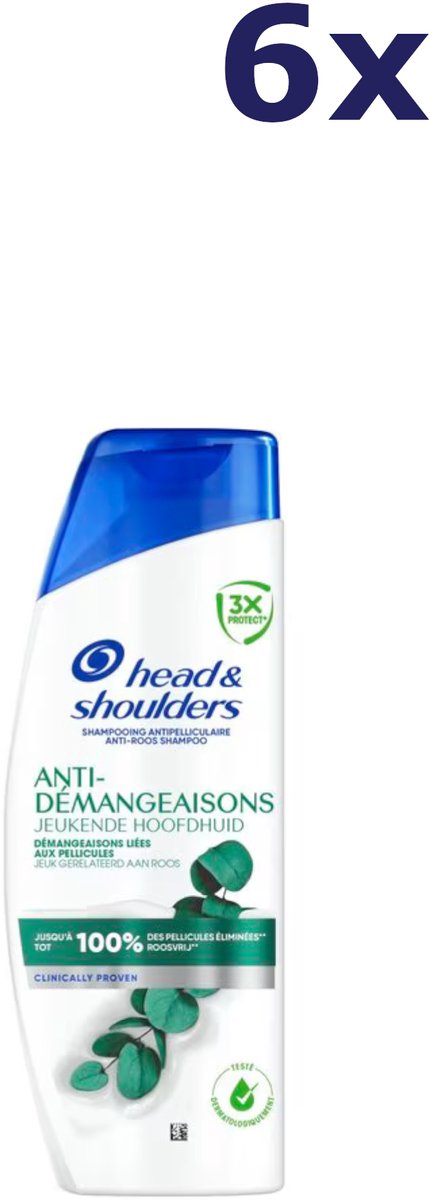 6x Head & Shoulders Shampoo – Itchy Scalp 250 ml