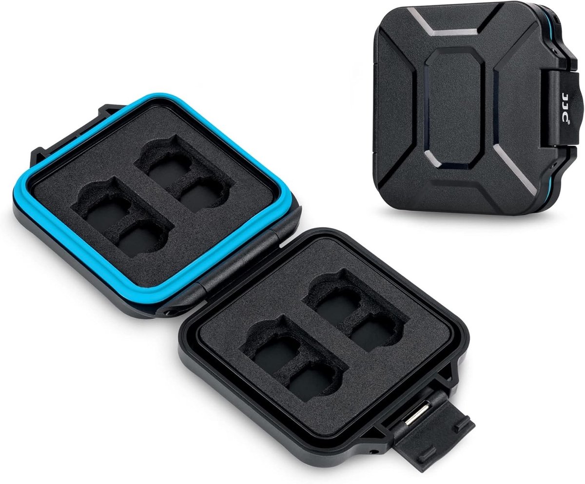 Georganiseerde Geheugenkaartenopslag met 12 Slots voor CFexpress Type A en Micro SD/SDXC/SDHC - Waterdicht en Schokbestendig
