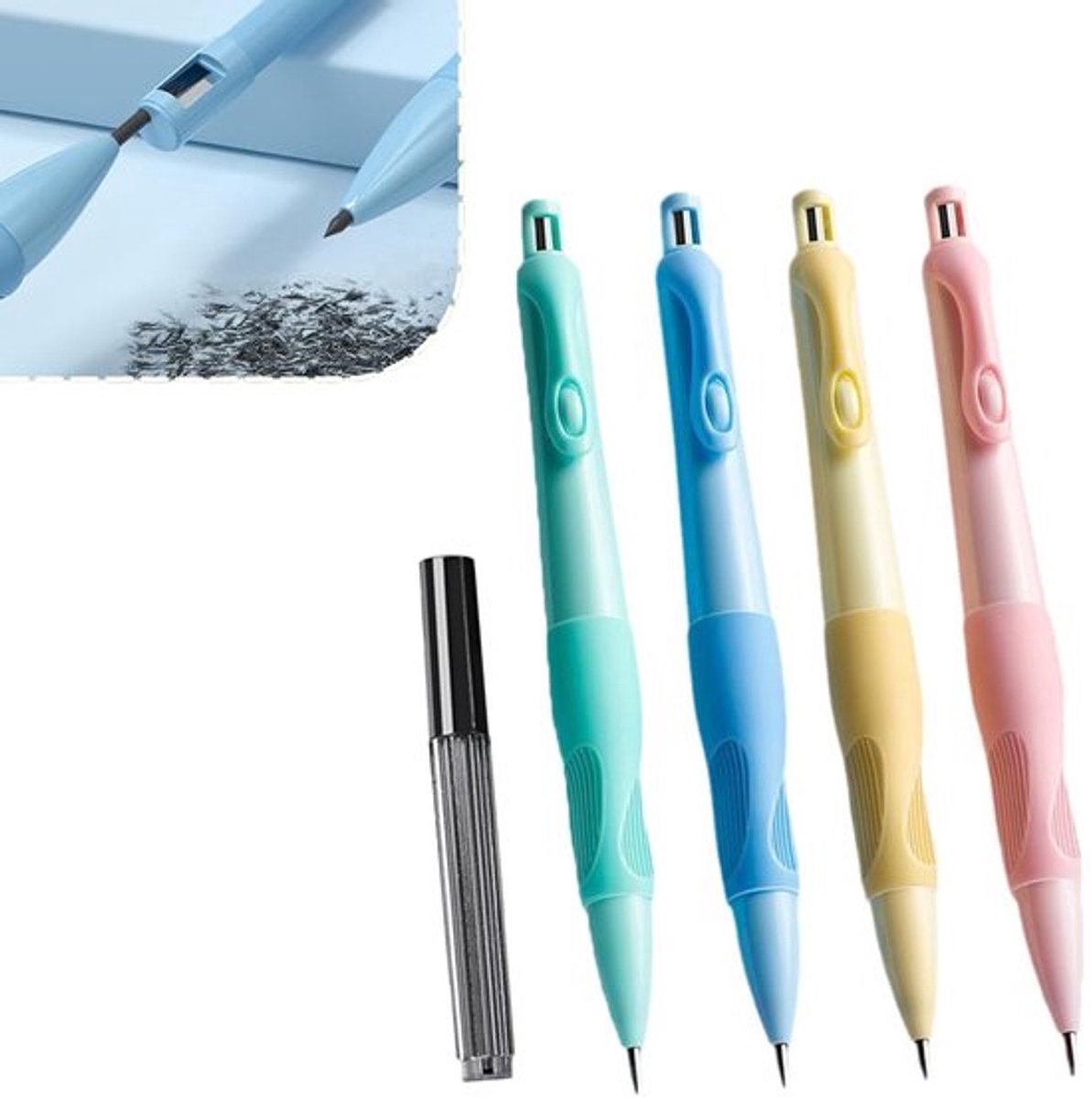 Vulpotlood Duurzaam en betrouwbaar - Compact formaat - Ideaal voor precisiewerk - Perfect voor school/kantoor - Vulpotlood 0 5 mm - Vulpotlood set - Potlood