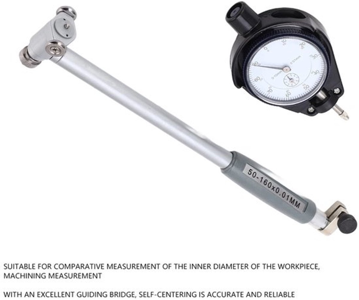 Bescherming - Meetbereik 50-160 mm - Interchangeable Probe - Zelfcentrerend - Aluminium Legering - Duurzaam - Meetinstrument