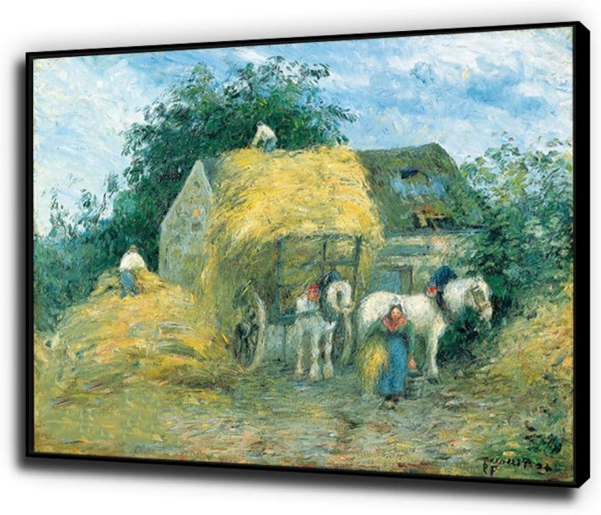 Schilderij op Canvas - Kunstprint Wanddecoratie - Woonkamer Verfraaien - Klaar om op te hangen - 40x48cm - Zwart