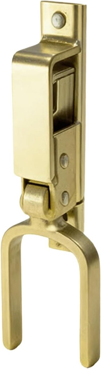 Deurgrendel Metaal - Veiligheidsgrendel Deur - Schuur Deur Sluiten - Eénhands Mechanisme - 28 x 10 x 4 cm - Zilver