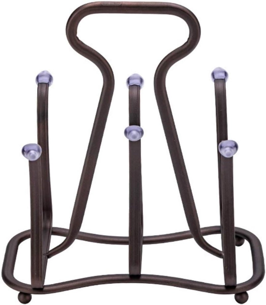 Flessen Droogrek - Flessenhouder Droogstandaard - Flessen Drogen - Stabiele Constructie - 23.5 x 21.5 x 17 cm - Zwart