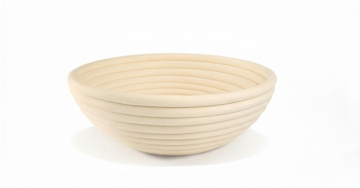 KIRA® Rijsmand - Banneton - Rijsmandje Broodbakken - Ovaal Rijsmandje voor Broodbakken- Naturaal - 23cm x 23cm x 8cm