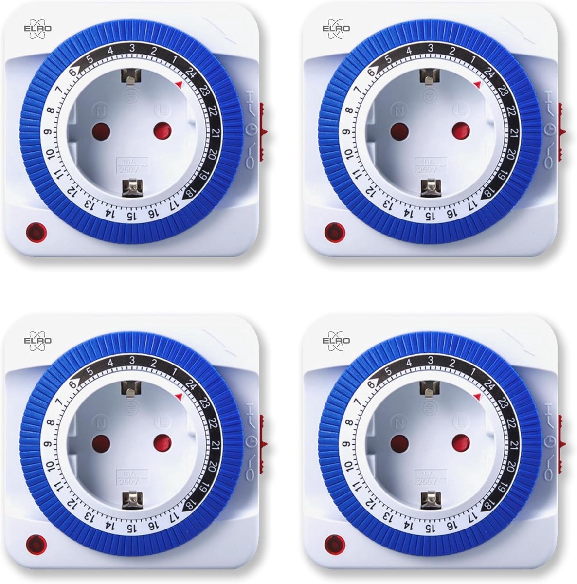 Tijdschakelaar / Schakelklok - Blauw - Compact - Mechanisch - Voor Binnengebruik
