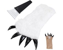 IJskrabhandschoen - Sneeuwschraper handschoen - Auto schoonmaken - Geïntegreerde schraper - 35 x 19 cm - a