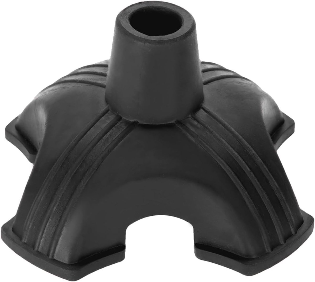Rubber voetpad vervanging voor wandelstok met 4 poten - zelfstaand, 19mm, ideaal voor extra stabiliteit en comfort