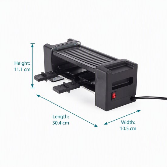 Giles & Posner Mini Raclette - 2 Personen, Spatels inbegrepen — afbeelding 2