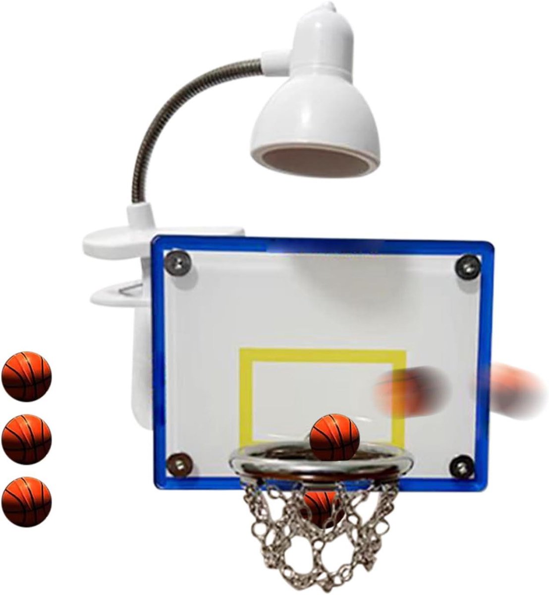 Basketbal Nachtlamp - Decoratieve Lamp - Sfeer Verlichting - Realistisch Ontwerp - 10x7.5cm - Meerkleurig
