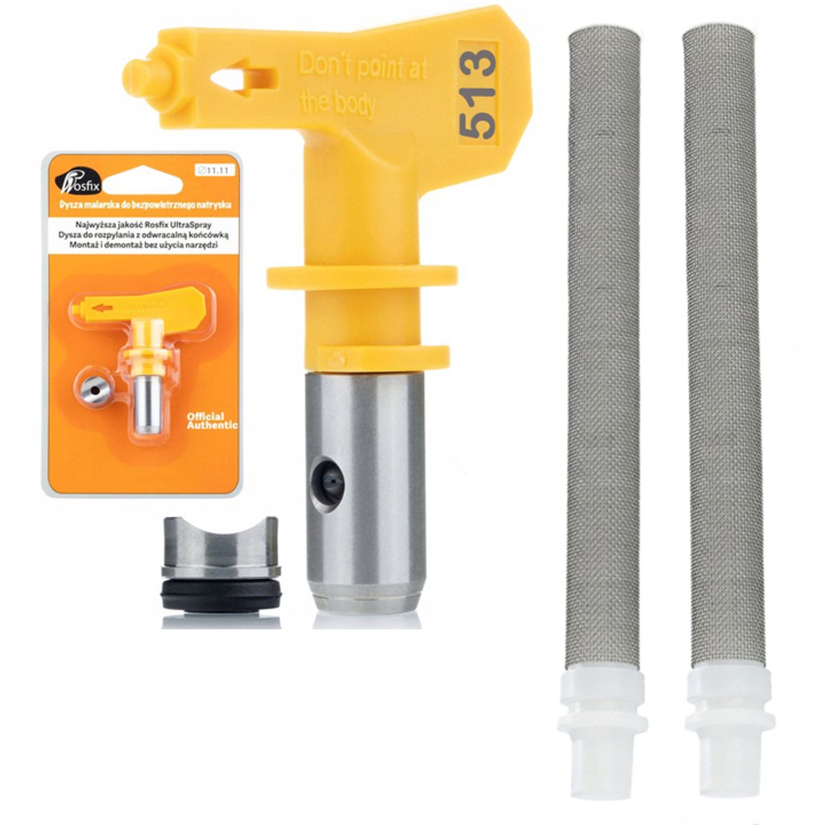 Rosfix Spuitmond Set Model 513 - Ultra Spray Spuitmond Carbide - Straal 25 Cm, 0,013"–0,015"