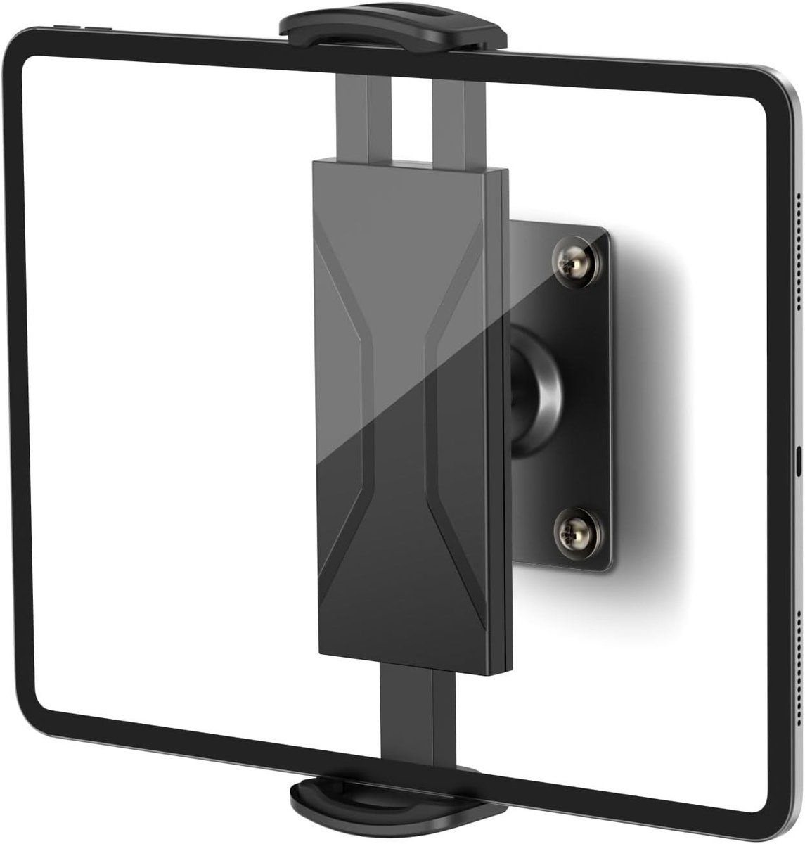 Universele Wandbeugel, 360° Verstelbare Houder voor Tablets, eReaders en Smartphones van 4.7-14 inch, Stabiele Aluminium Basis, Geschikt voor iPad, Galaxy Tab en Kindle Fire