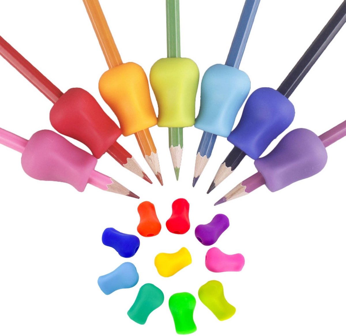 Omgoods - Silicone Penhouder voor Kinderen met Ergonomisch Ontwerp
