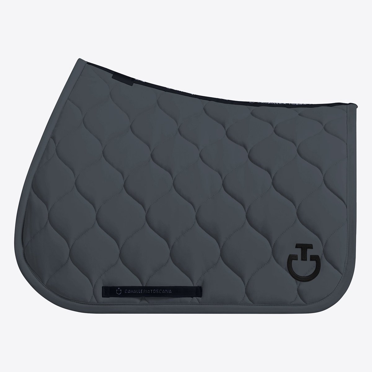 Cavalleria Toscana New Circular Quilted Jersey Zadeldek Jumping Full Charcoal