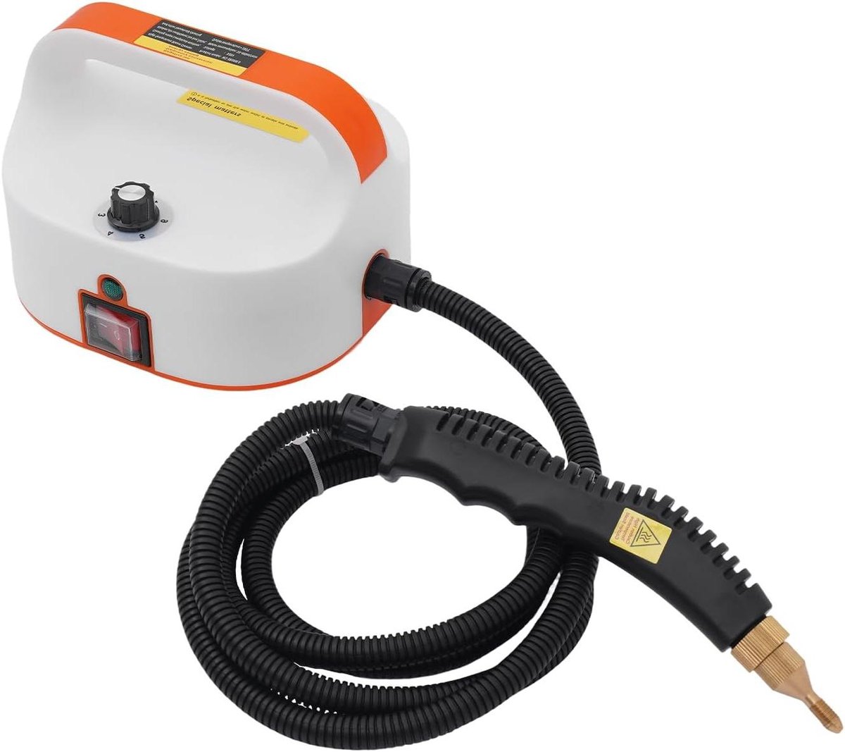 Handstoomreiniger - Stoomreiniger apparaat - Dieptereiniging Huis - Externe watertoevoer - 3.8 kW - Oranje