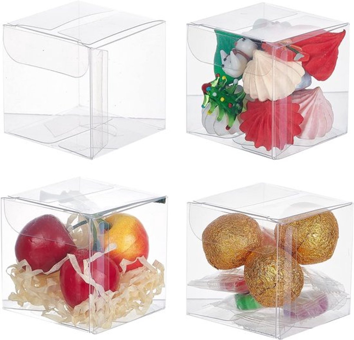 60 Doorzichtige Geschenkdoosjes - Perfect voor Bruiloften, Feesten en Cadeaus