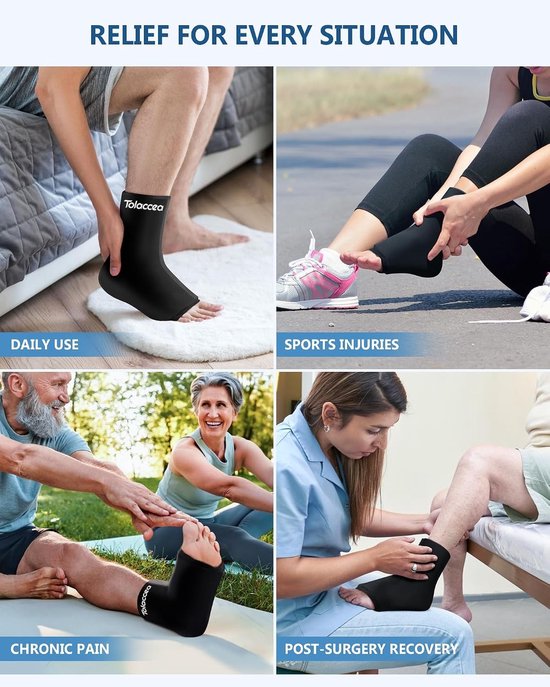 Herbruikbaar Koel- en Warmtecompres voor Enkels en Voeten bij Blessures, Verlichting bij Achillespees, Hielpijn, Oedeem en Plantaire Fasciitis, Ideaal voor Herstel en Ontspanning — afbeelding 5