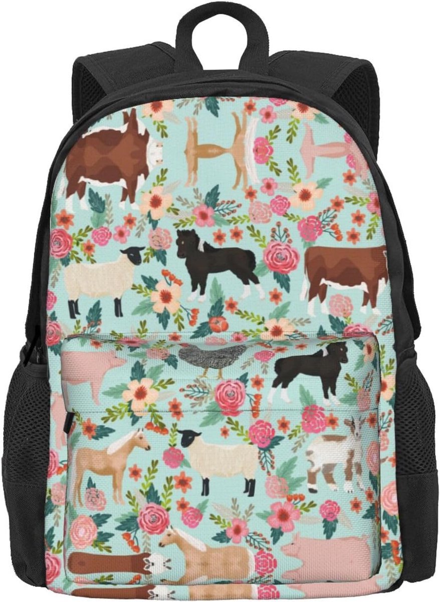 Dierenprint Rugzak - Reistas Luiertas - Dagelijks Gebruik - Ademende Rug - Groot Formaat - Multicolor – foto 6