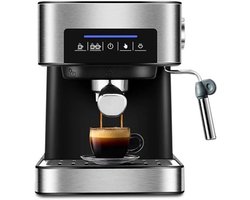 Espressomachine – Koffiezetapparaat – Cappuccinomachine – Melkopschuimer – 20 Bar Pomp – 1,6 Liter Watertank