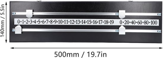 Biljart Scorebord - Snooker Scorehouder - Wedstrijd Bijhouden - Massief Hout Constructie - 51 x 15 cm - Niet Gespecificeerd — afbeelding 2