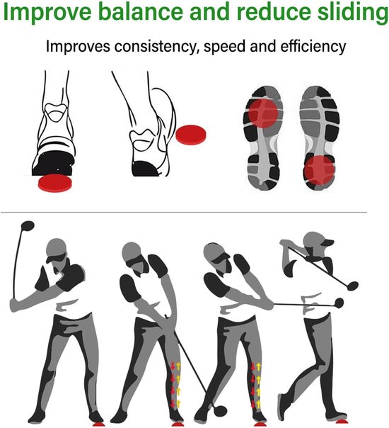 Golfkrachttrainingspedaal voor verbeterde controle en krachttraining in het oranje - golftrainingshulpmiddel voor beginners. van Merkloos — afbeelding 2
