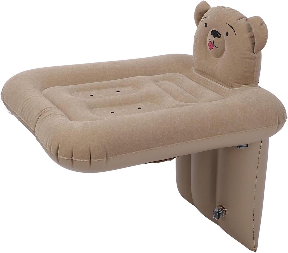 Opblaasbaar Reisbed Peuters - Autobed Kinderen - Comfortabel Reizen - Dubbele Onafhankelijke Inflatie - 80 x 60 x 82 cm