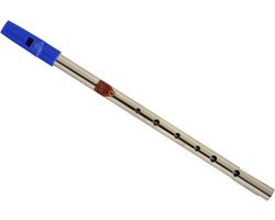 Flageolet Eb-stemming - Tin Whistle - Muziek Maken - Vernikkeld Metaal - Standaard - Zilver