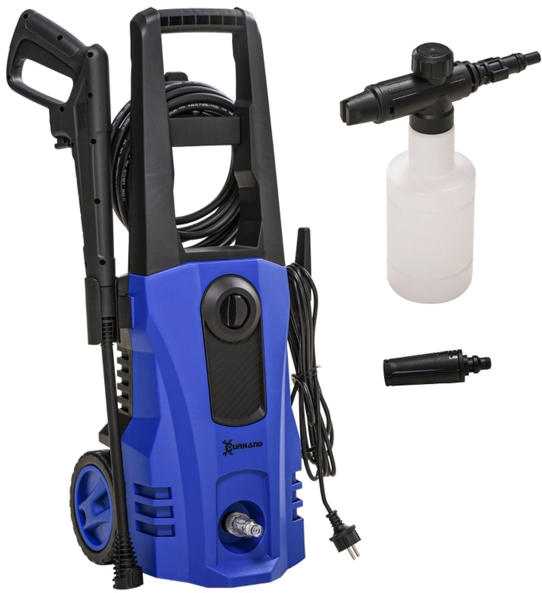 COVREO Hogedrukreiniger 1800 W 150 bar, 6 m slang, met wielen blauw