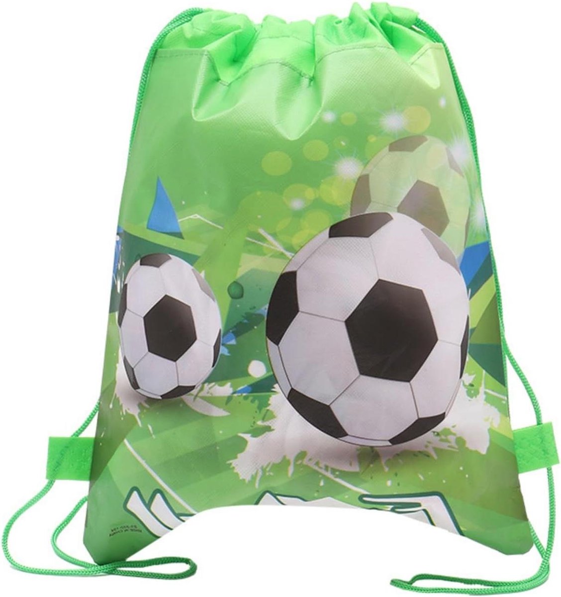 Voetbaltas - Trekkoordtas - Sportspullen Opbergen - Waterafstotende Stof - 34 x 27 cm - Groen