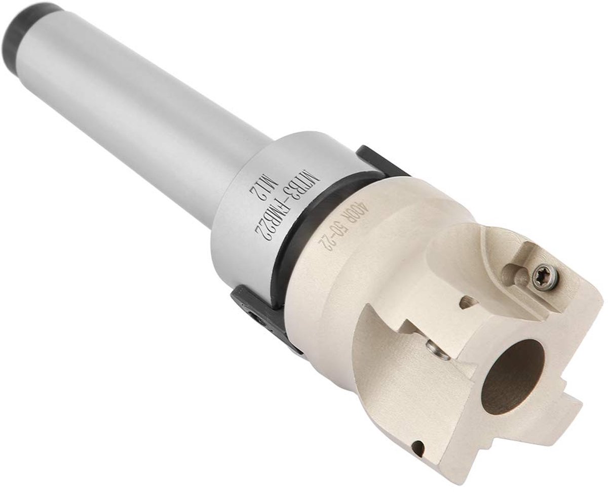 Vlakfrees Houderverlenging - Freesgereedschap CNC - Metaal Bewerken - Met Hardmetalen Wisselplaten - MT3-FMB22 - Zilver