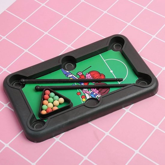 Kinder Biljarttafel - Mini Pooltafel Speelgoed - Familie Spelplezier - Robuuste Constructie - 15 x 9 x 1.2 cm van kinder — afbeelding 5