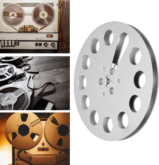 Lege Haspel - Tape Spoel - Muziek Opnemen - 11 Gaten Ontwerp - 7 Inch - Zilver — afbeelding 3