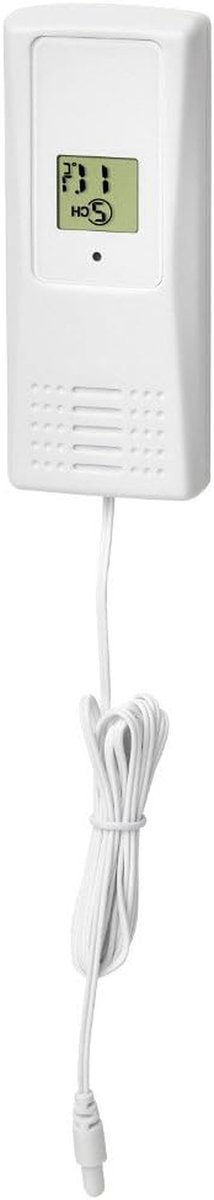 Temperatuursensor met Kabel - Buitensensor Thermometer - Temperatuur Meten - Waterdichte Kabelsensor - 1.4 m Kabel - Wit