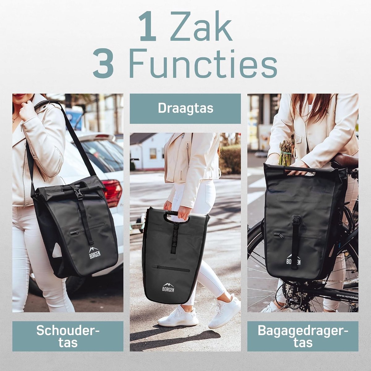 Hondenmand fiets bagagedrager - Zwart - 23 liter - Isolerende Fietstas met Uitneembaar Koelelement - Voor Bagagedrager en Draagtas