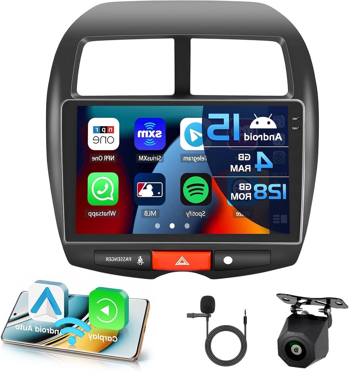 Autoradio - Auto Multimedia - Navigatie & Entertainment - In-Cell Scherm - 10 inch - Zwart