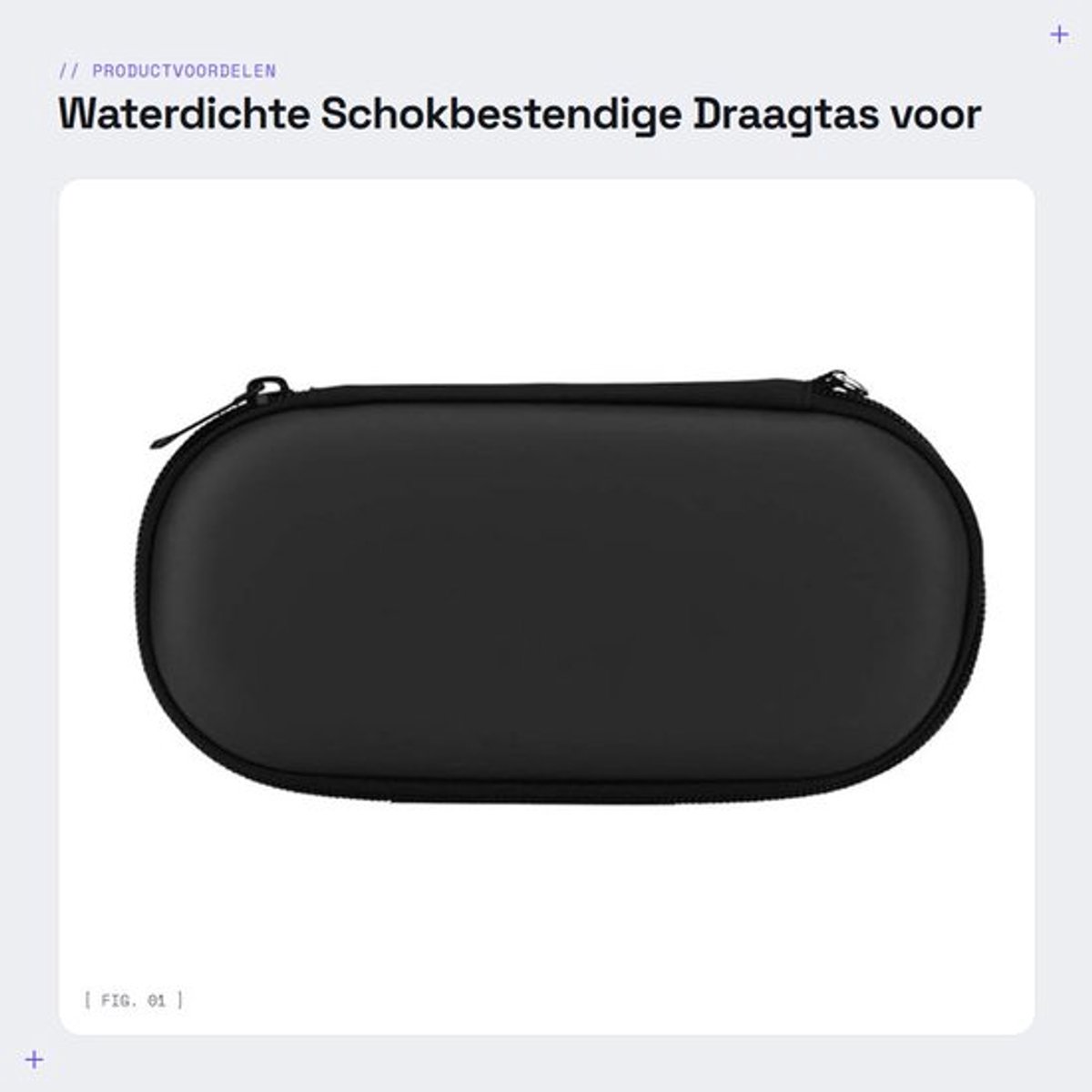 Harde Hoes Waterdicht - Schokbestendig Draagtas - Opbergtas - Slanke Hoes - Pouch Bag Kit - Geschikt voor bescherming