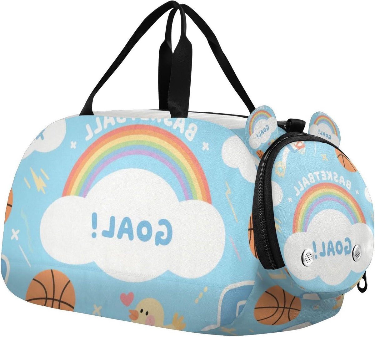 Sporttas Kinderen - Reistas Gymtas - Sporten Reizen - Aparte Schoenenvak - 46 x 20 x 22 cm - Blauw