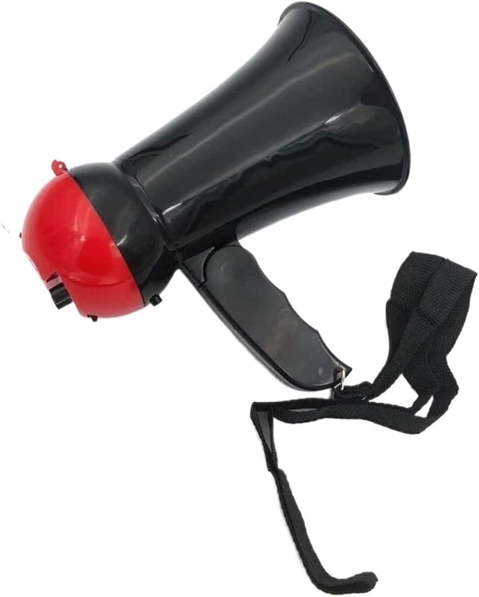 Draagbare Megafoon - Stemversterker Luidspreker - Evenementen Aankondigen - Opvouwbaar Handvat - 7x15.5x11.5 cm - Zwart