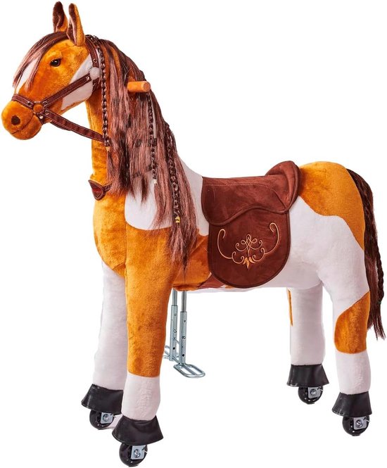Rijpaard met wielen - Speelgoed paard - Actief spel - Mechanische aandrijving - M (5-12 jaar) - Roze zadel Rijpaard met wielen - Speelgoed paard - Actief spel - Mechanische aandrijving - M (5-12 jaar) - Roze zadel
