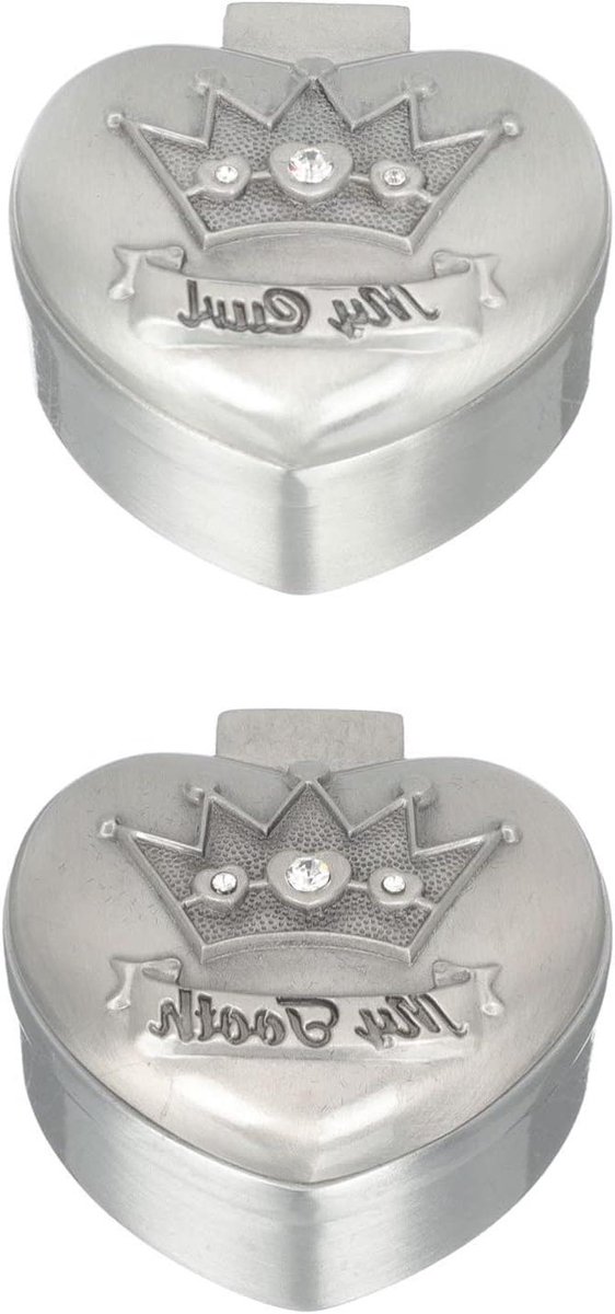 Tandendoosjes Zilver - Melktand Bewaardoosjes - Baby Herinneringen - Corrosiebestendig - 4 x 4 x 2.5 cm - Zilver