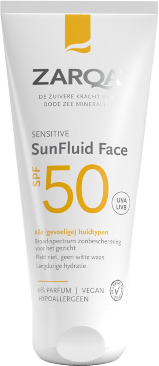 Zarqa Sun SunFluid Face SPF 50 - 2 x 50 ml - Voordeelverpakking