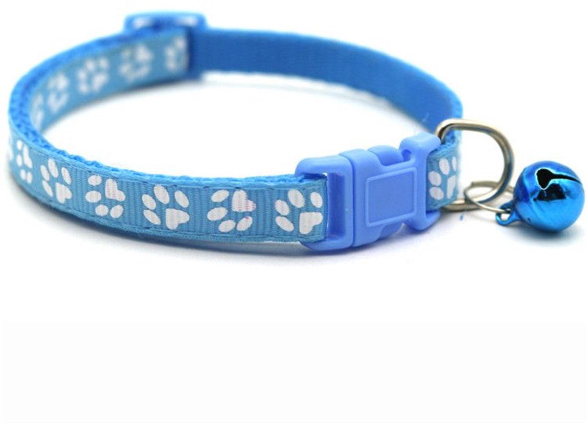 Halsband voor kitten/kat Paw 1x19-32cm, Donkergroen
