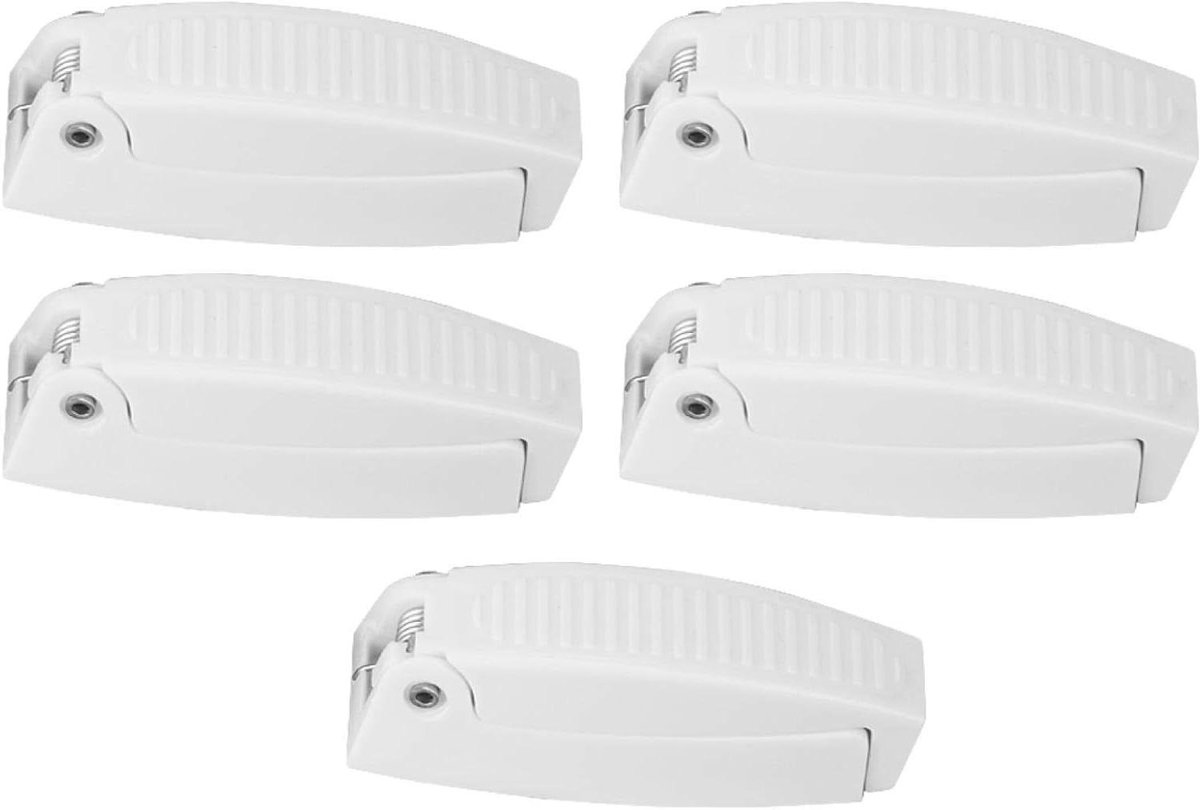 Deurvanger Camper - Bagagedeurhouder Klem - Deuren Open Houden - Veerbelast Scharnier - 63 x 23 x 23 cm - Wit