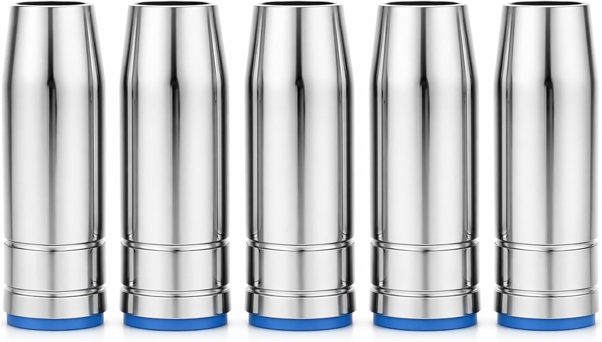 5-delige Conische Gasmondstukken voor MIG/MAG Lasapparatuur, 15mm voor Efficiënte Lasprestaties
