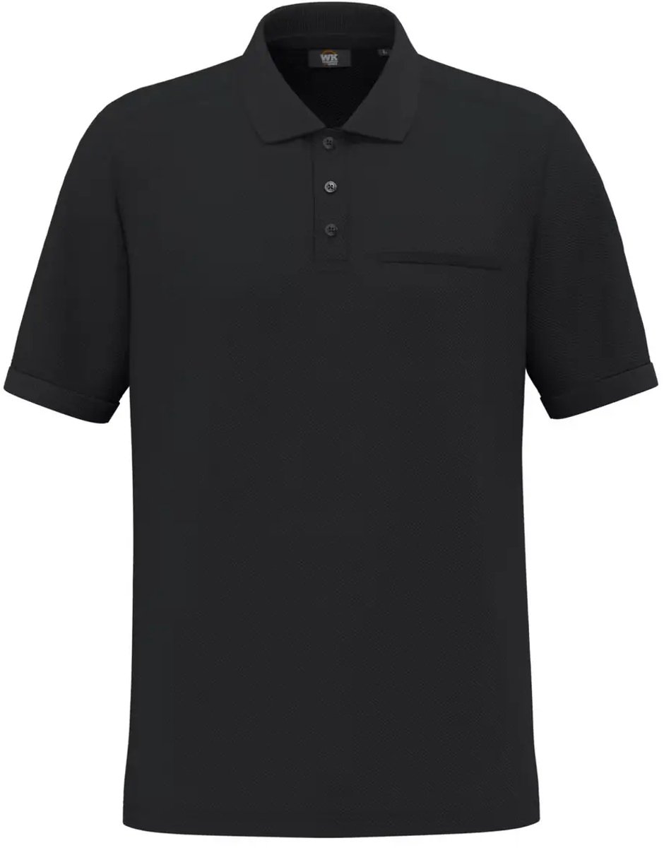 Ecoresponsabel Poloshirt met Borstzak WK. Designed To Work
