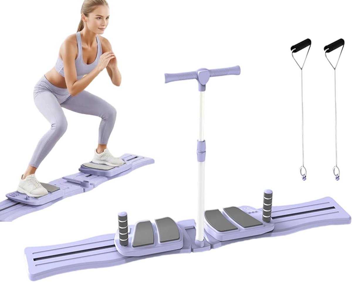 Pilates Board - Pilates Trainer - Core Training - Ergonomisch Ontworpen - 75 cm - paars